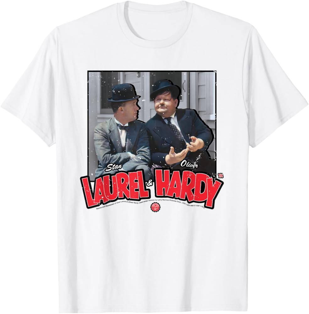 Amazon.com: Stan Laurel & Oliver Hardy Comedy Duo T-Shirt Amazon.com: Stan Laurel & Oliver Hardy Comedy Duo T-Shirt